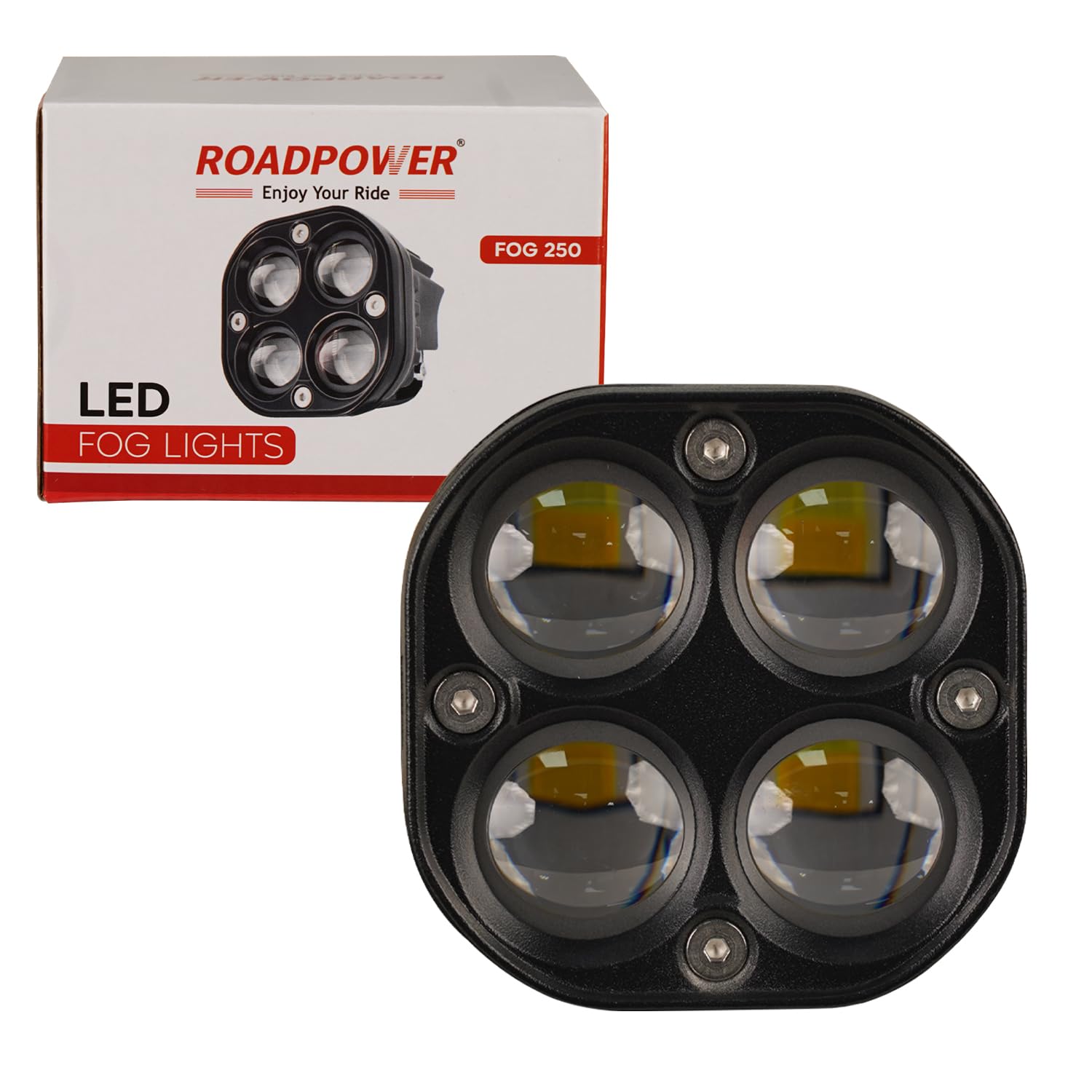 ROADPOWER Offroad Driving Lights Pod Lights 40W Super Bright Waterproof Driving Fog Lights Work Auxiliary Lights Bumper Lights Fit For Car Truck ATV UTV Motorcycle Golf Boat (RP-FOG-250)