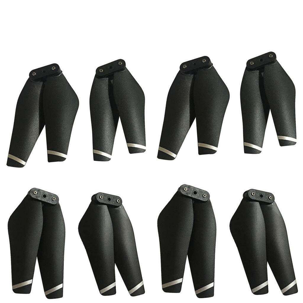 Sandwind Pack RC Spare 4PCs SMRC For S20 Crash GPS Drone Parts Propeller Helicopter (Black)