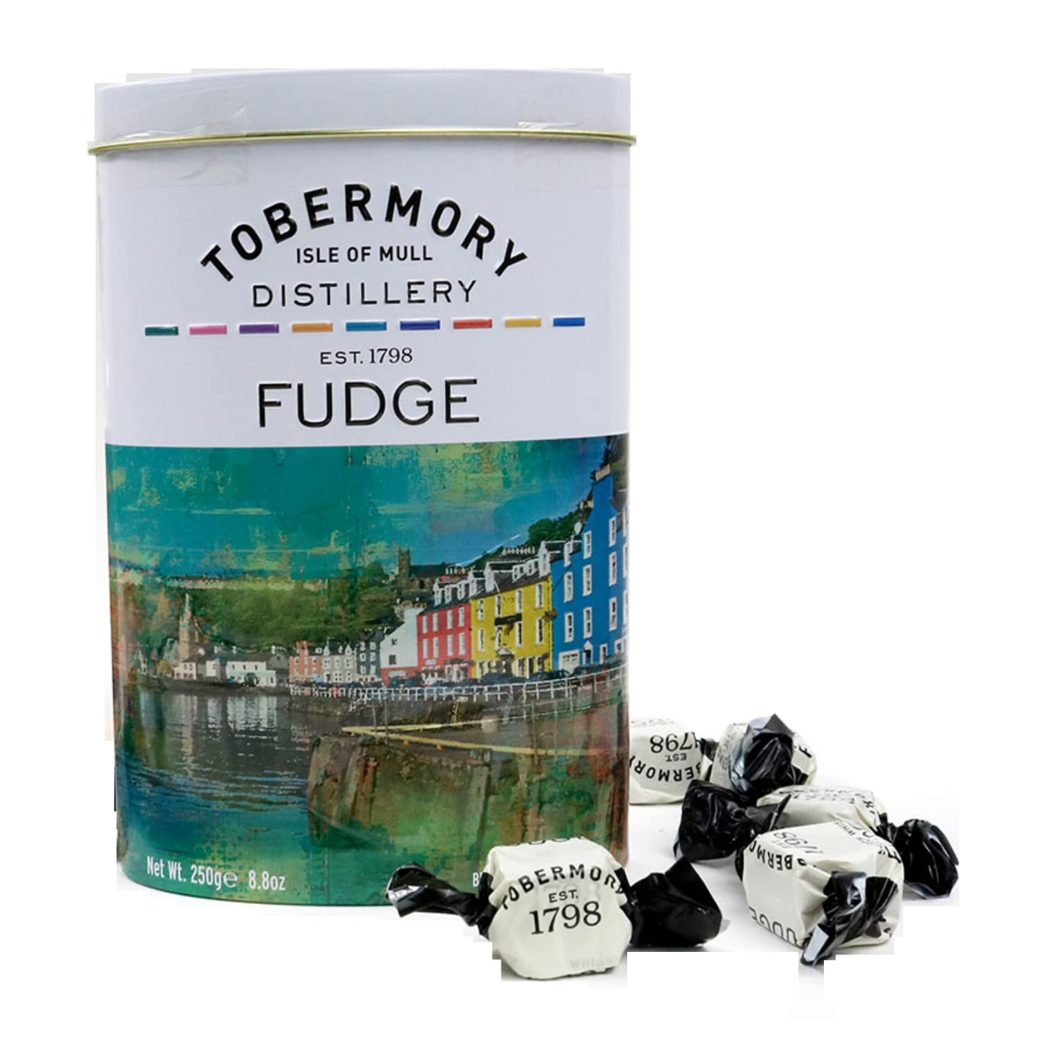 Tobermory Whisky Caramelle Fudge Lattina Metallo 250 Gr.