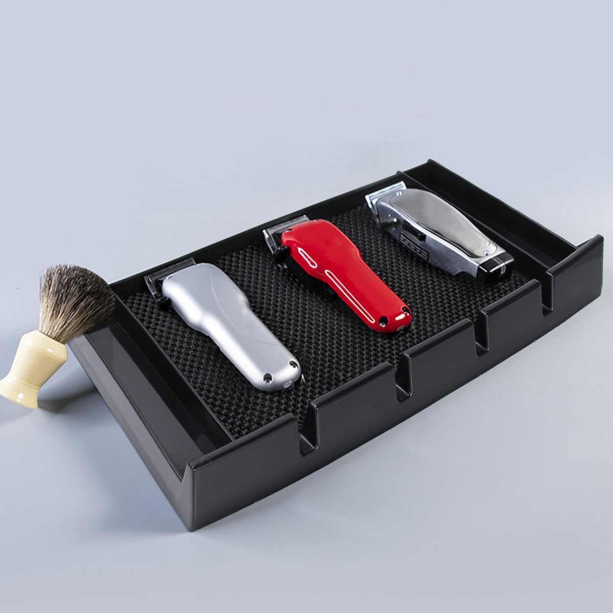 Mipcase Hair Clipper Storage Rack Barber Pad for Station with Non-Slip Mat Heat-Resistant Hair Cutter Holder for Salon Tool Storage Organizes Clippers Brush Comb 15.43 X 8.85 X 1.57 in image 4