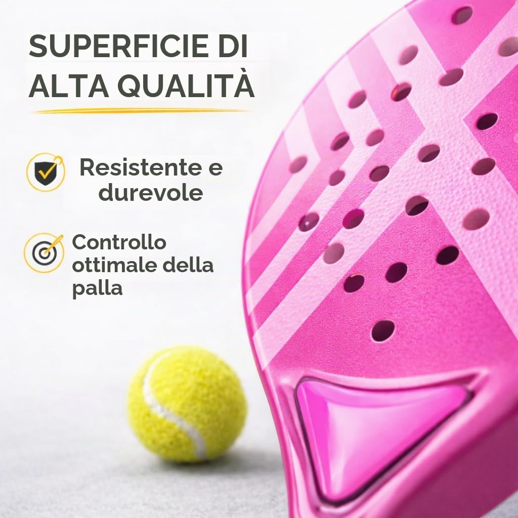 Set di racchette per padel – per adulti e bambini | Racchetta da padel di alta qualità per principianti e avanzati
