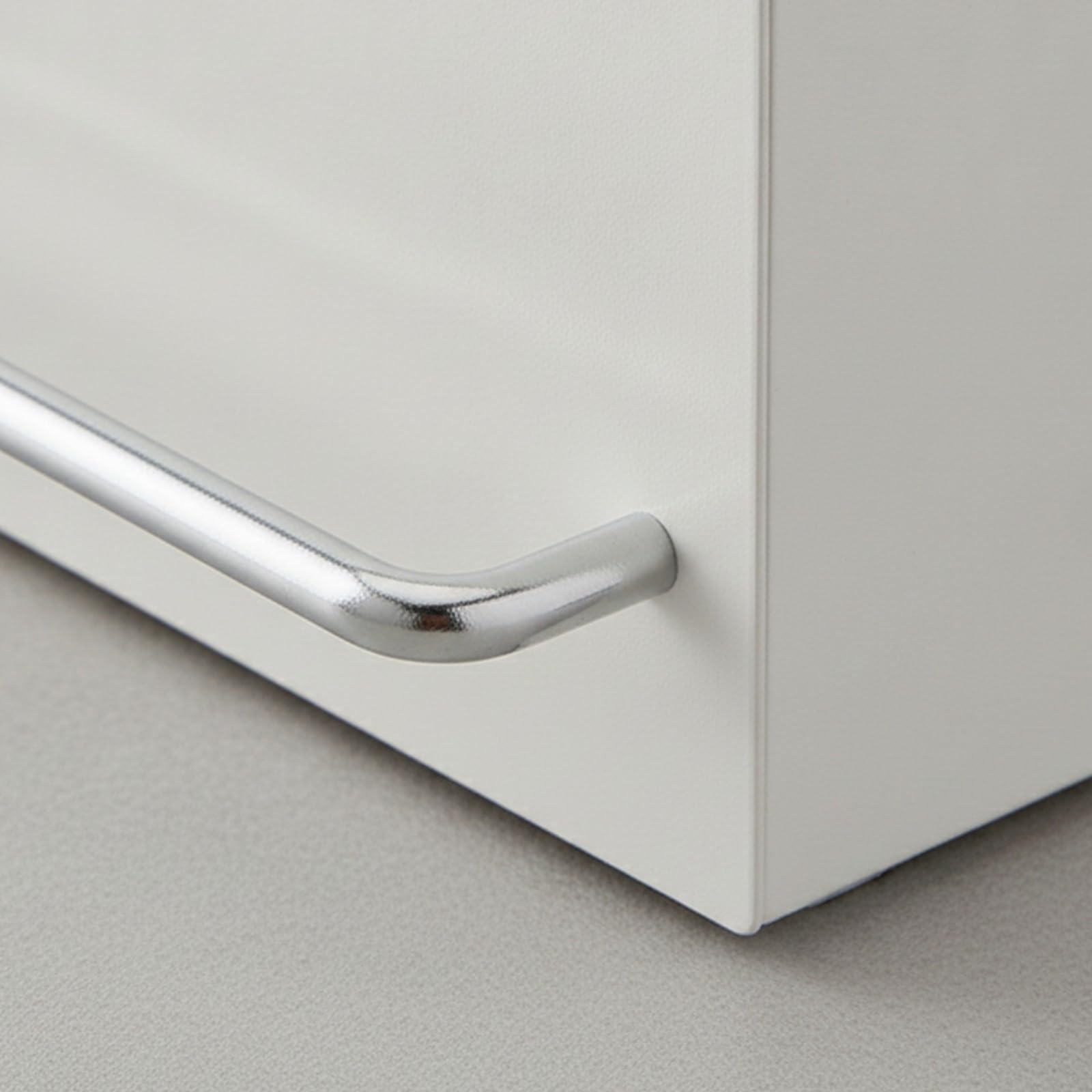Organizador Encimera con Manija Metálico Puro Organizador Escritorio con Cajón Ahorra Espacio para Oficina, Dormitorio, Espacio para Café, Estilo B