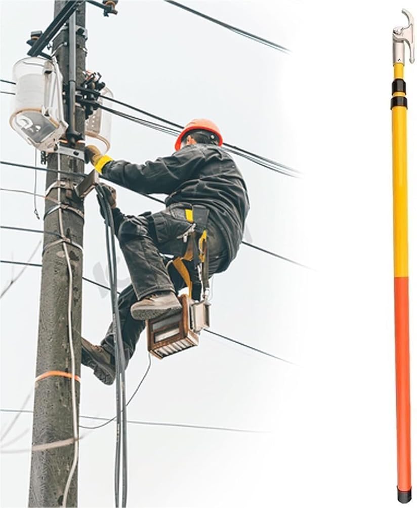 Telescopic Insulation Operating Poles with Adjustable Hookhead for Electrical Safety
