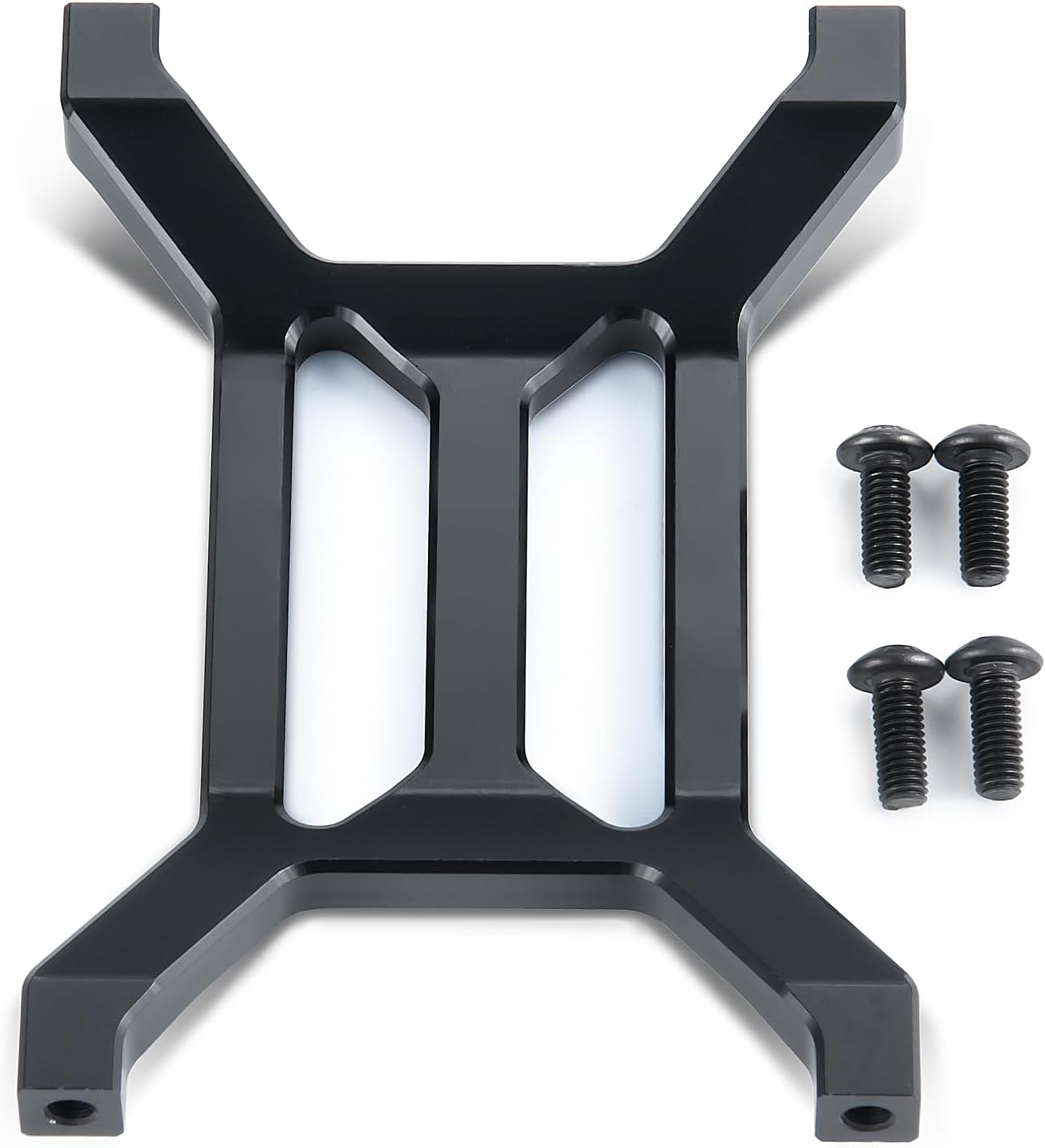 Aluminum Alloy Rear Chassis Brace Battery Fixing Bracket Mount Holder Compatible with SCX10 PRO-AXI03028 1/10 RC Crawler Car Metal Upgrade Parts