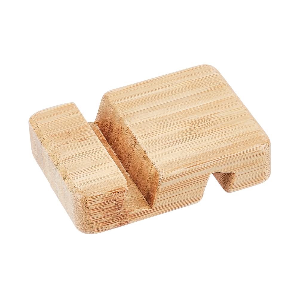 HOBBIESAY 4Pcs Wood Mobile Phone Holder 3 15x2 36x0 81 Inch Minimalism Smartphone Dock Desktop Cell Phone Tablet