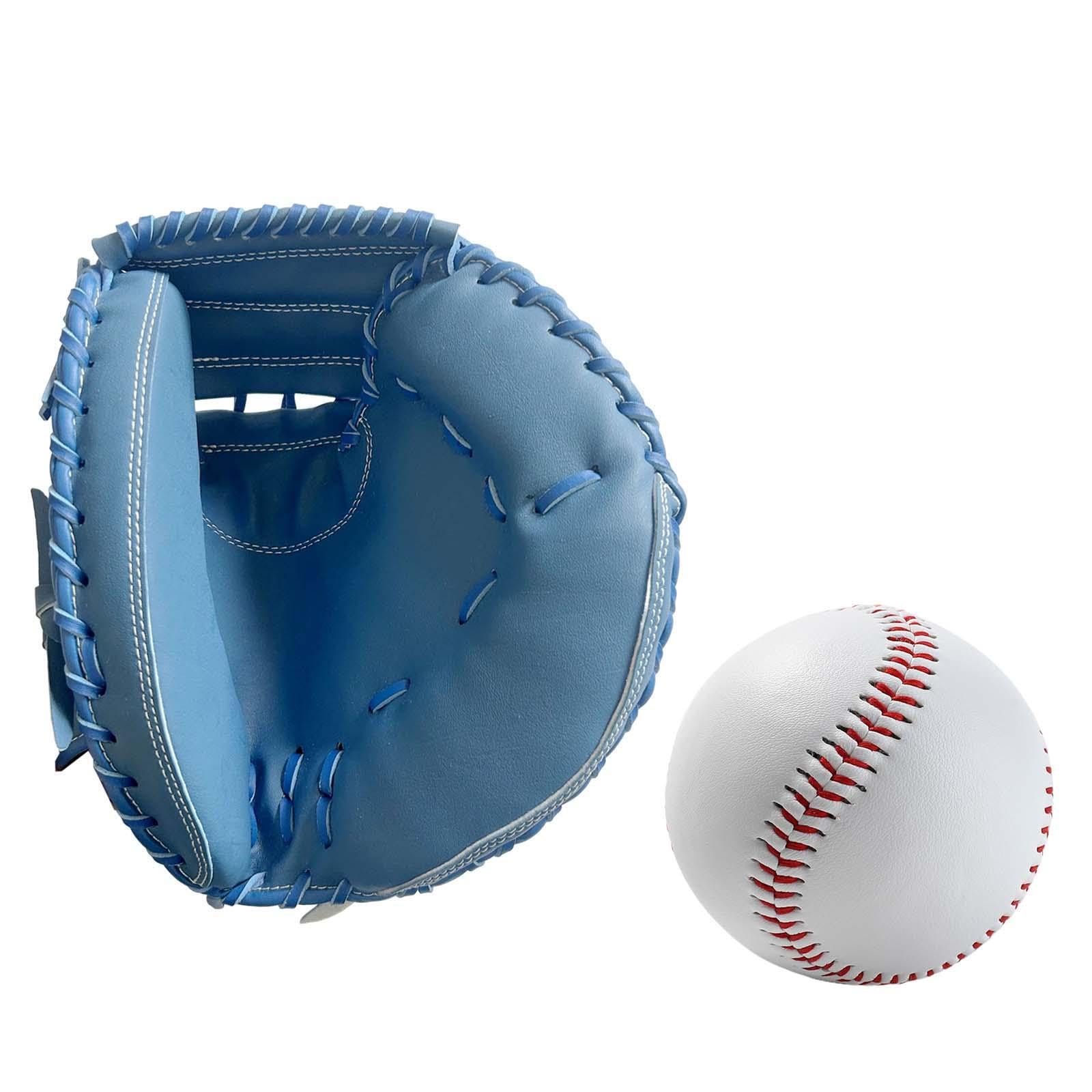 Guanti da baseball per adulti, per uomini e donne, in morbida pelle PU, da 5 pollici, comodi e facili da indossare per allenarsi, guanti da baseball regolabili, regali