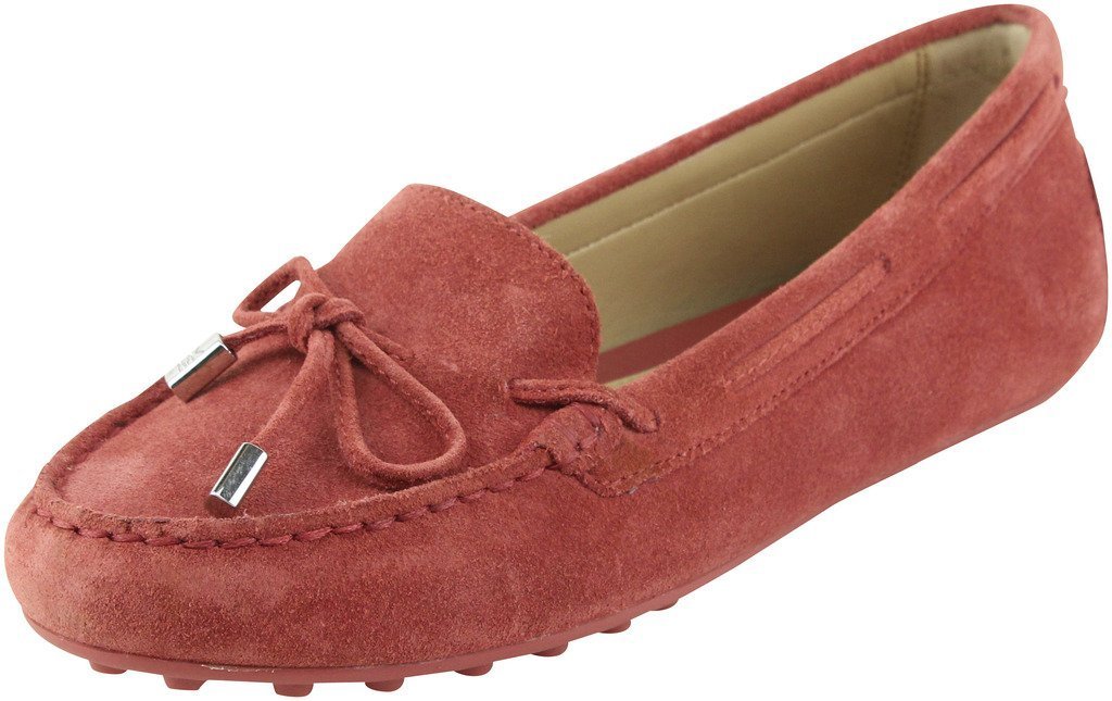 Michael Kors Daisy Moc Cinnamon Flat Suede Leather Moccasin