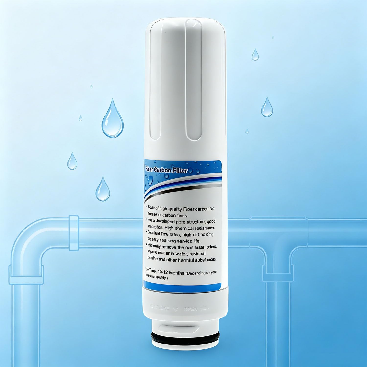 Cartuccia filtrante di ricambio per ionizzatore d'acqua, capacità 8000 l, compatibile con macchine ad acqua alcalina per uso domestico