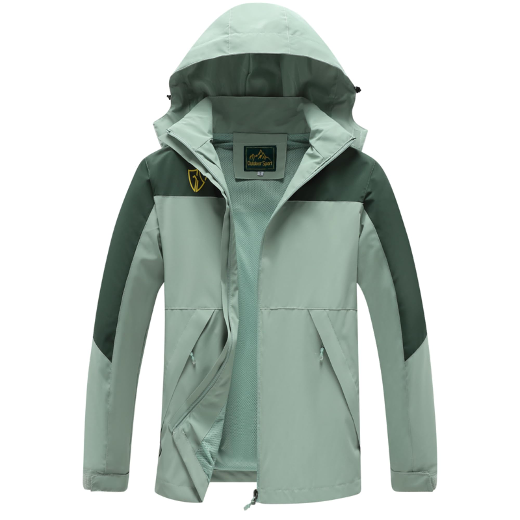 GIISAM Rain Jacket for Women, Women's Waterproof Lightweight Rain Jackets Packable Raincoat Windbreaker Coat with Hood