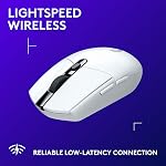 Logitech G305 Lightspeed Wireless Gaming Mouse, Hero Sensor, 12,000 DPI, Lightweight, 6 Programmable Buttons, 250h Battery, On-Board Memory, Compatible with PC, Mac - White