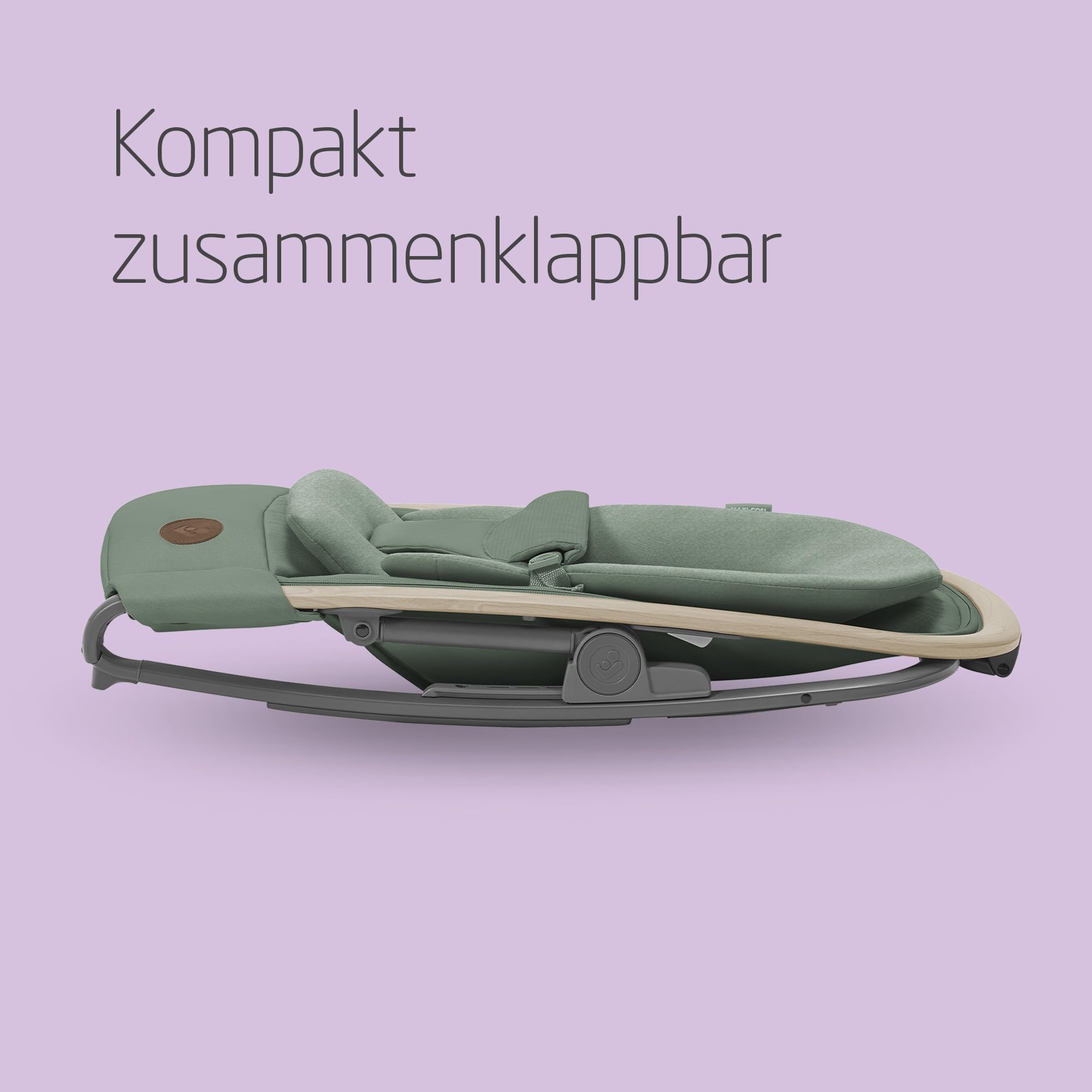 Maxi-Cosi Kori 2-in-1-Babywippe mit Spielzeugbogen, 0–2 Jahre, bis 15 kg, Easy-in-Gurt, Eco Care
