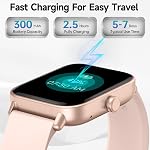 Smart Watch pour hommes femmes (Réponse/Faites Appel), Alexa Smartwatch Compatible avec Android iOS, Fitness Tracker avec le rythme cardiaque SpO2 Moniteur de sommeil, 1.8'' HD DIY Composez une montre étanche avec appel Bluetooth