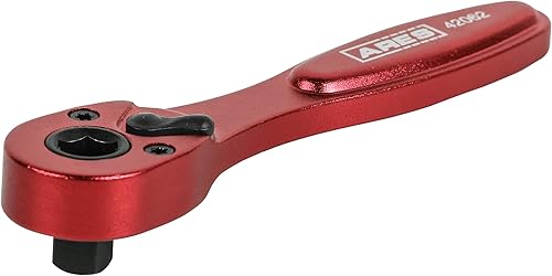Vista 71 de ARES 42111 – Trinquete hexagonal de cabeza giratoria de 90 dientes rojo de 1/4 pulgadas – Giratorio de 250 grados con inserto magnético