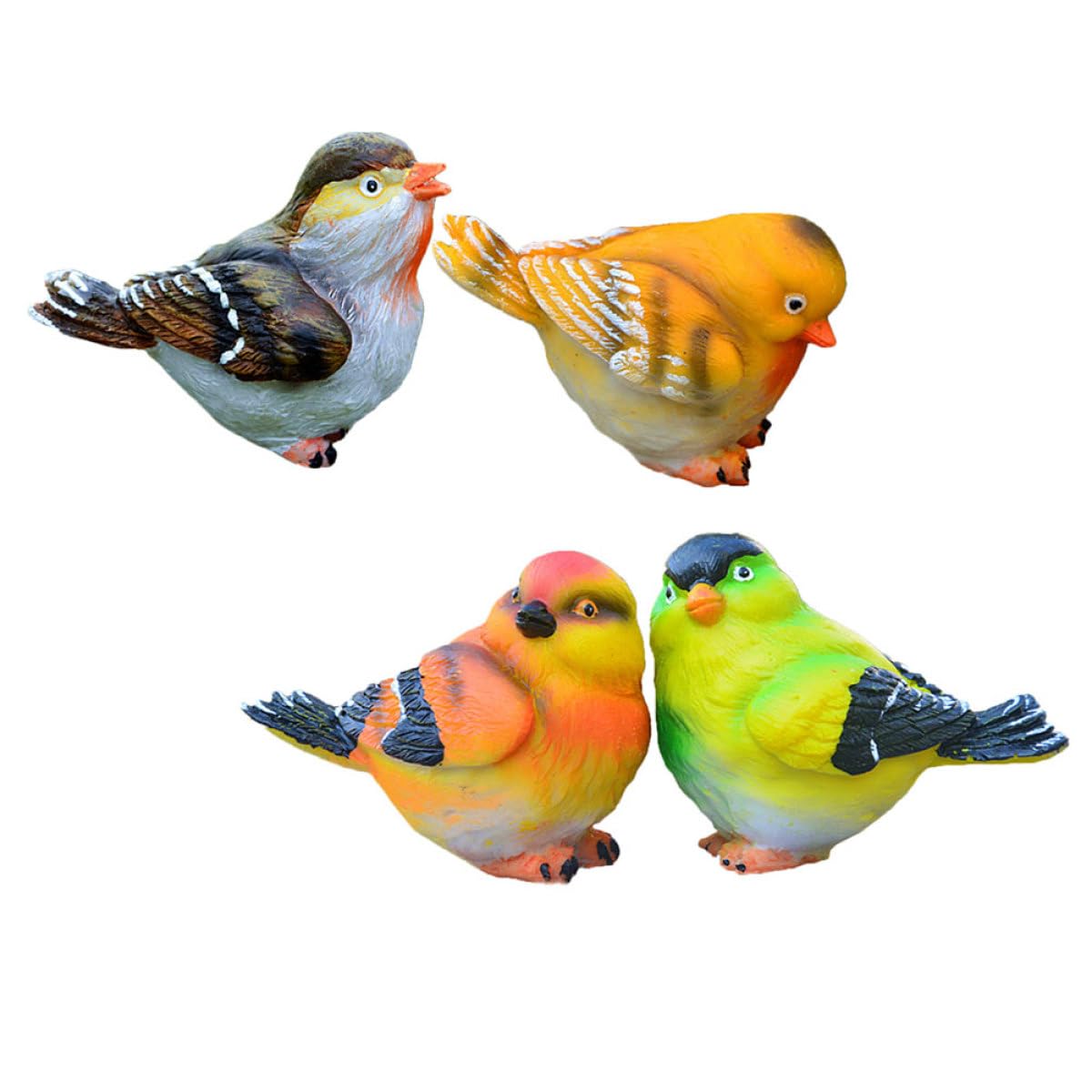 Figurines d'oiseaux en résine pour égayer vos plantes vertes et pots de fleurs tristes