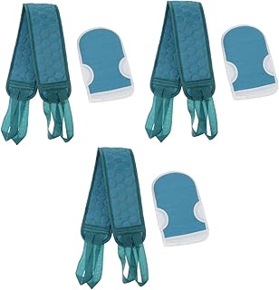 FOMIYES 6 Pcs Bath Towel Gloves Exfoliating Improve Back Bath Brush Back Shower Scrub Gloves Shower Bath Gloves Back Scrubber Washer Bath Scrub Brush Spa Miss Sponge Bath Belt