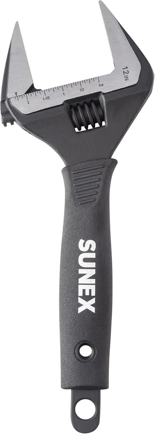 Sunex 9614 Adjustable Wrench, 12" Wide Jaw