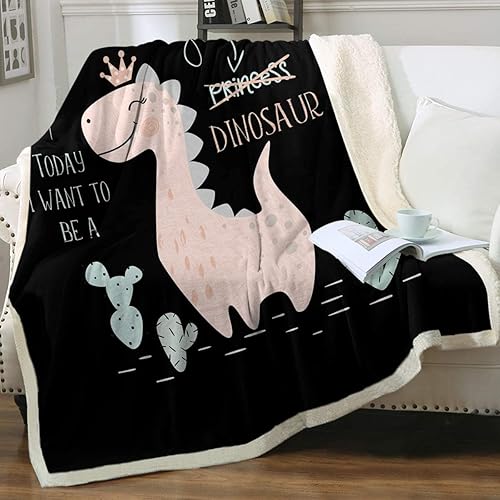 Miniatura 7 de Sleepwish Manta de dinosaurio para niños, manta sherpa de dinosaurio verde, manta de vellón súper suave para cama, sofá, regalos de dinosaurios (60