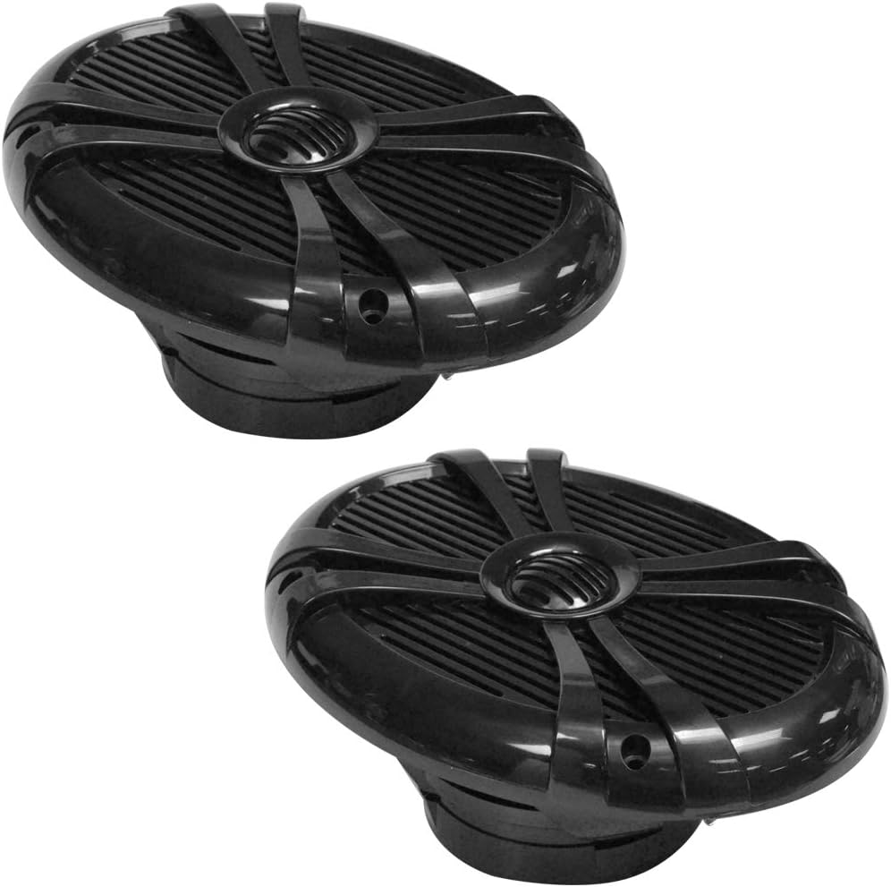 Seismic Audio SAMS69B Pair of 500 Watt Black 6x9 Inch 2Way Waterproof Boat/Marine Speakers