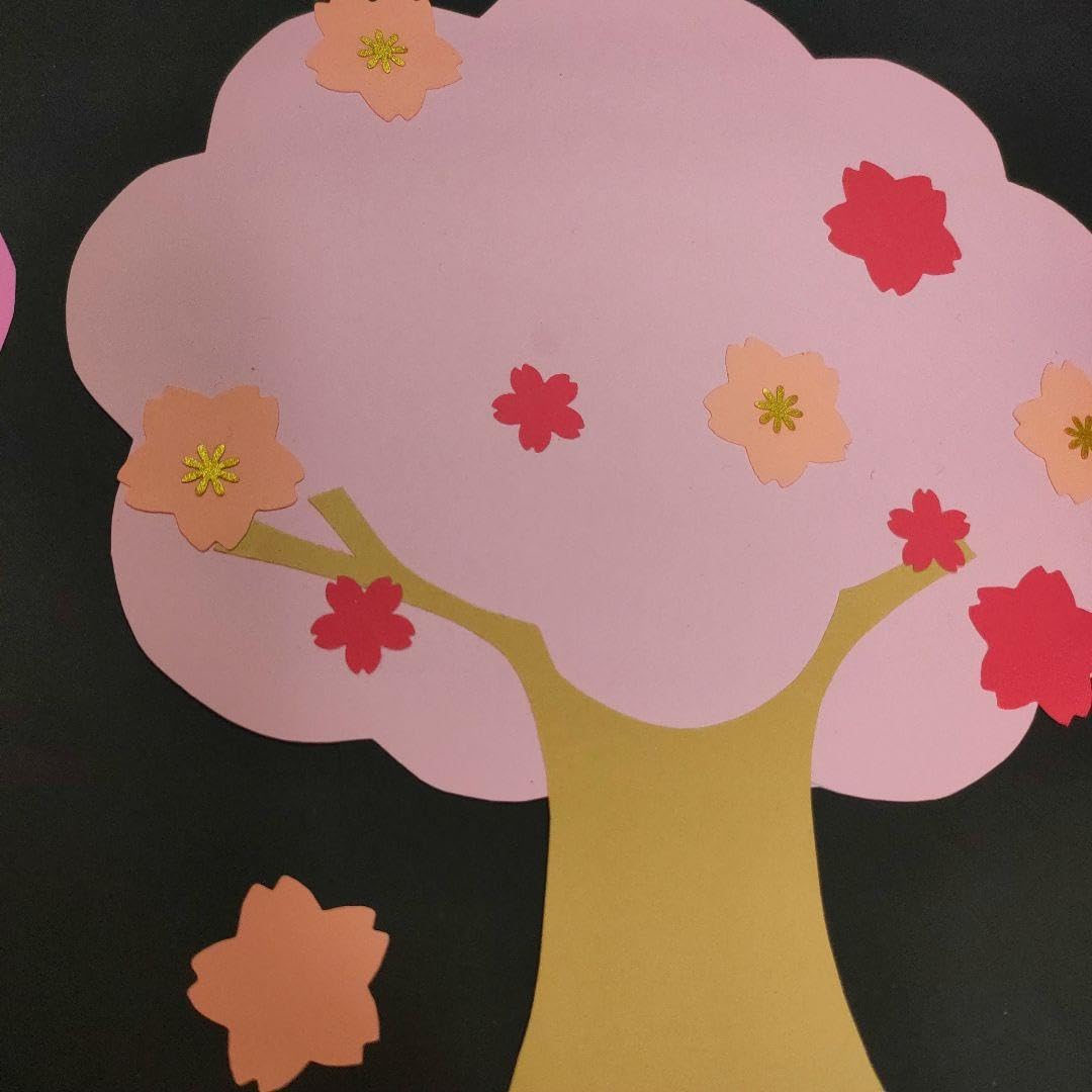 Amazon.co.jp: 壁面飾り 春 桜 4月 入園 入学 進級 幼稚園 保育園 児童