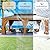 Jolydale 12' x 20' Gazebo, Wooden Finish Coated Aluminum Frame Canopy, Galvanized Steel Double Top, Outdoor Permanent Metal Pavilion with Privacy Curtains and Netting, for Patio, Deck and Backyard