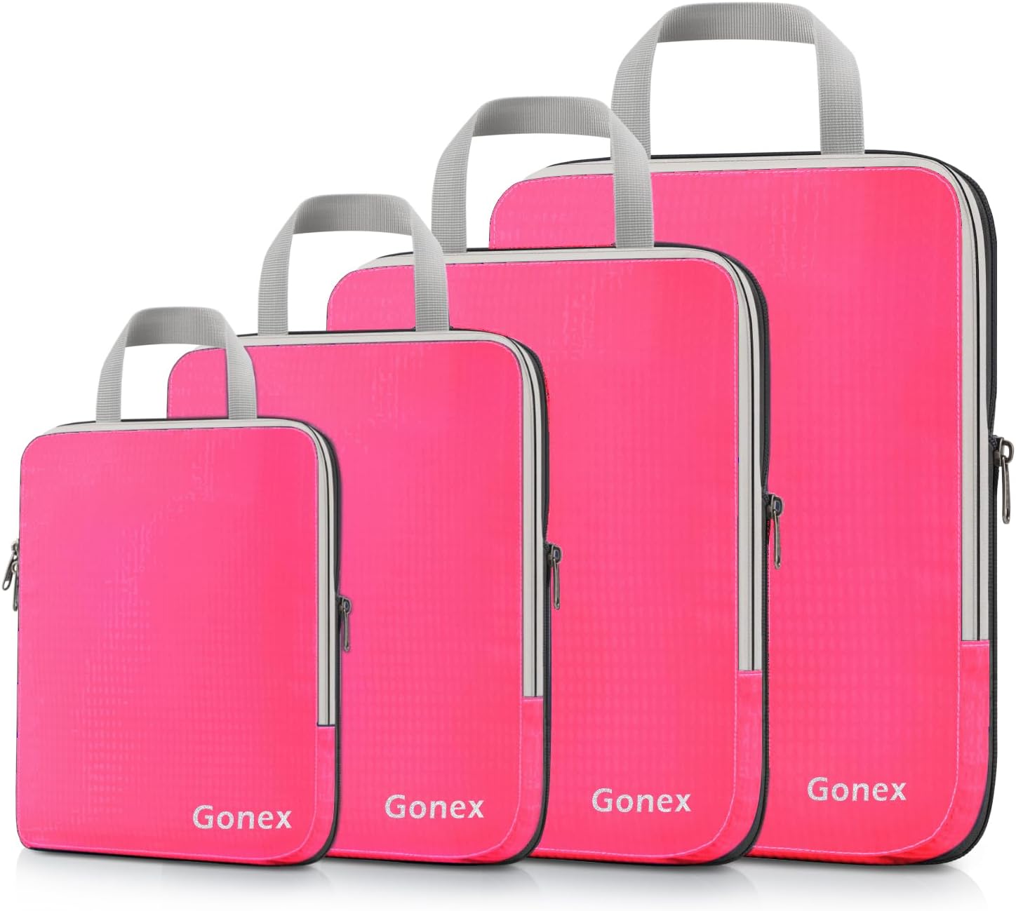 Gonex Compression Packing Cubes, 3pcs/4pcs Expandable Storage Travel