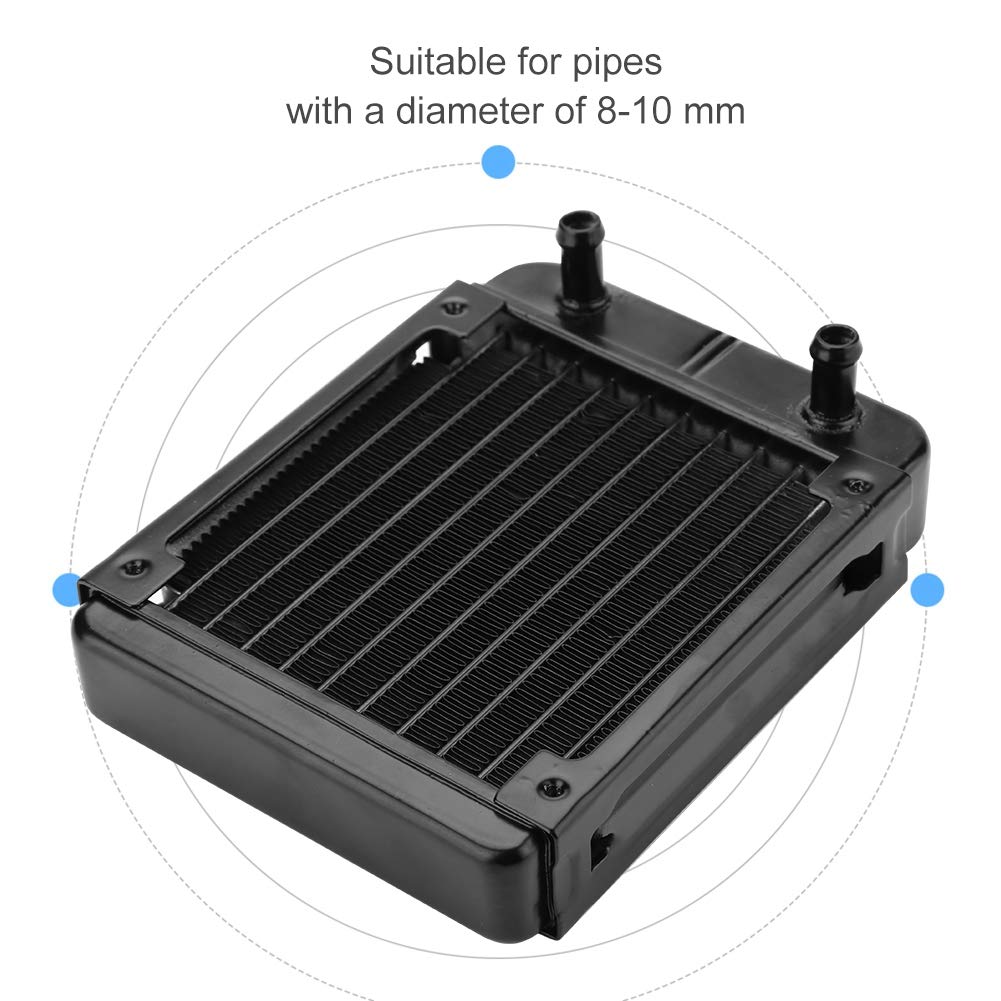 Socobeta Water Cooling Radiator 120MM Computer CPU Water Cooling Radiator Cooler Heatsink 10 Tubes, default - Image 4