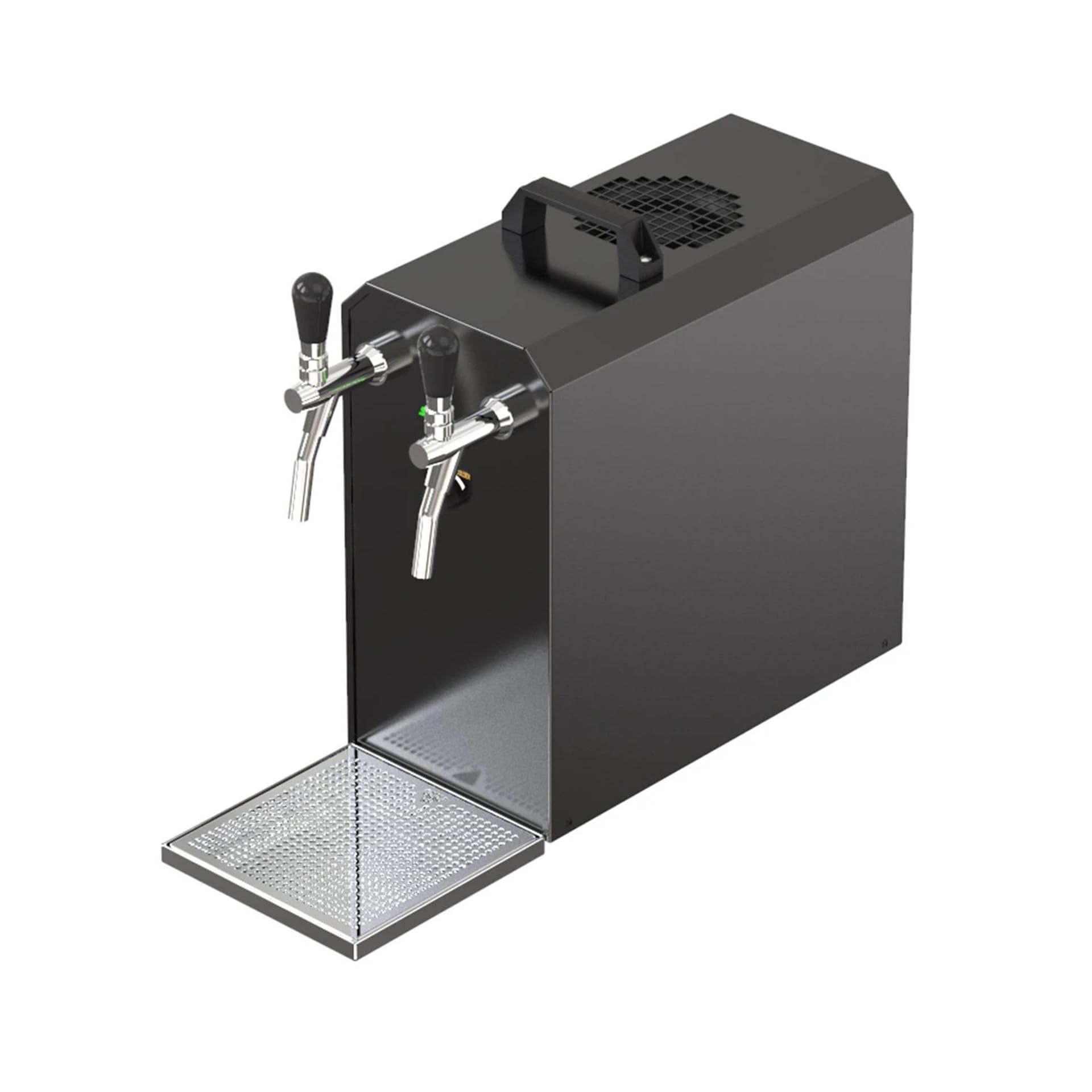 Erogatore Birra Stream 50 Set Completo 2 Linee, raffreddatore a Flusso Fino a 55 l/h, Acciaio Inossidabile, Keg Type D, Keg 2 Type A