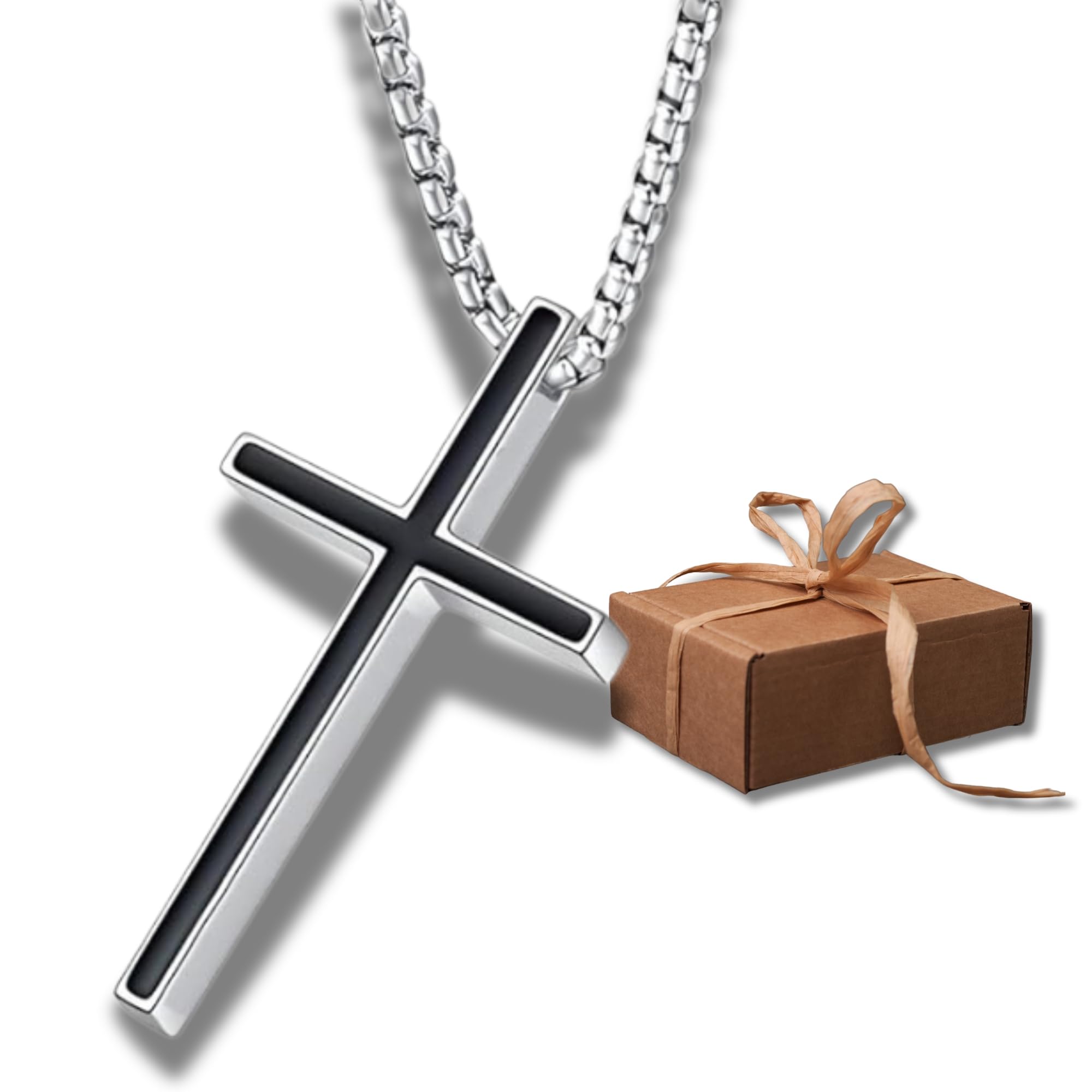 ETANA Cross pendant Chain| Silver colour Fashion accessories|Cross pendant stylish trending locket|mens chain for partwear and casual dresses|Silver colour chain and pendant|dailywear chain (B0D83RFQNM) Amazon Price History, Amazon Price Tracker