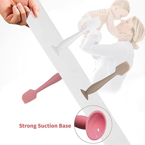 Miniatura 5 de Espátula de crema para pañales, espátula para pañales para bebés, espátula de silicona suave, aplicador de crema para pañales, cepillo de crema para