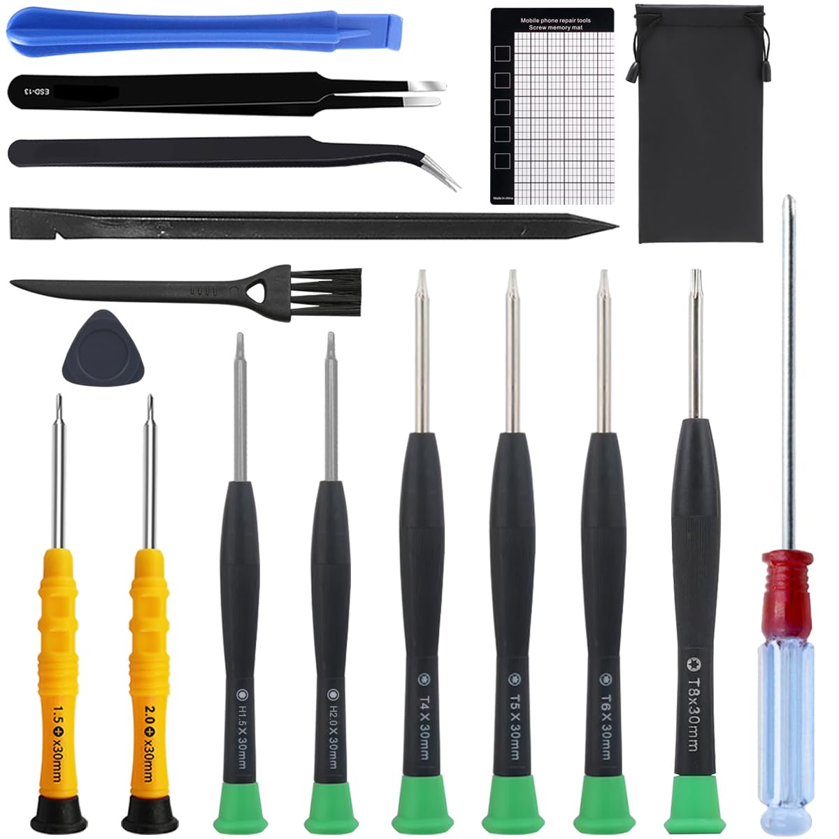 ZHUROUPU for DJI Repair Screwdrivers/Drone Repair Tools for DJI NEO/Mavic 3/2/Mini 4K/2/2 SE/SE/Air 2/3/Phantom 3/4/4 Pro and Other Electronics Devices with Magnetic Screw Pad