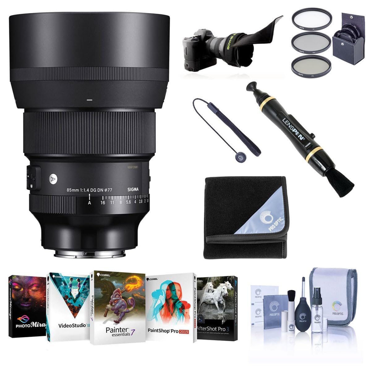 Amazon.com : Sigma 85mm f/1.4 DG DN Art Lens for Sony E, Bundle
