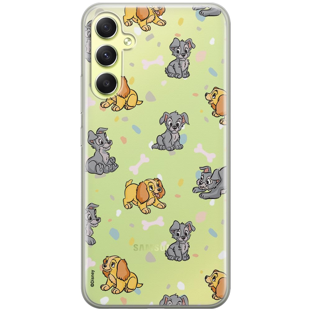 ERT GROUP mobile phone case for Samsung A34 5G original and officially Licensed Disney pattern Lady and the Tramp 002 optimally adapted to the shape of the mobile phone, partially transparent