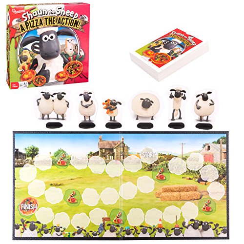 Outset Media - Shaun the Sheep A Pizza the Action Board Game - Based on the Popular Wallace and Gromit Children's Cartoon - Ages 4+