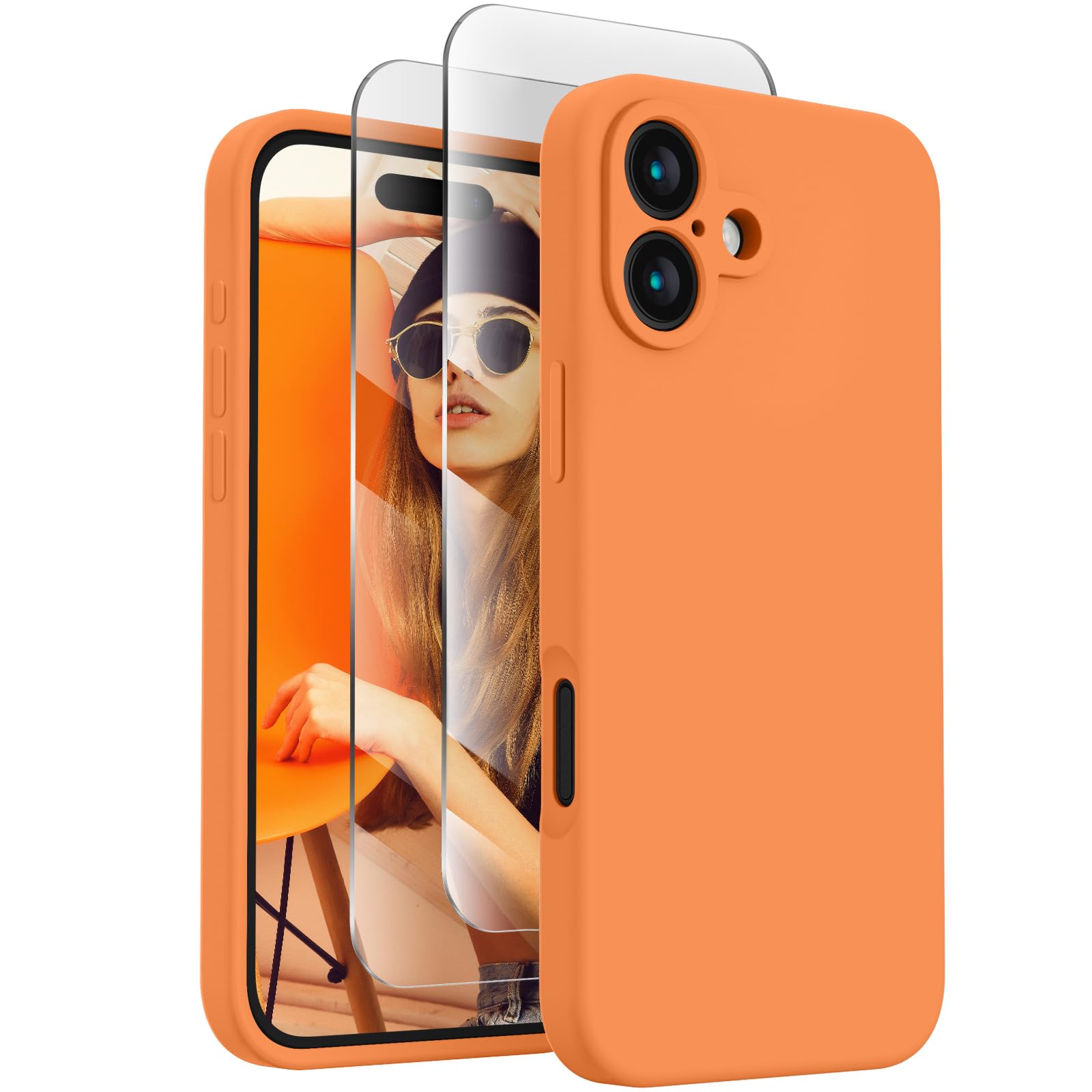 FireNova Designed for iPhone 16 Case, 6.1", Kumquat