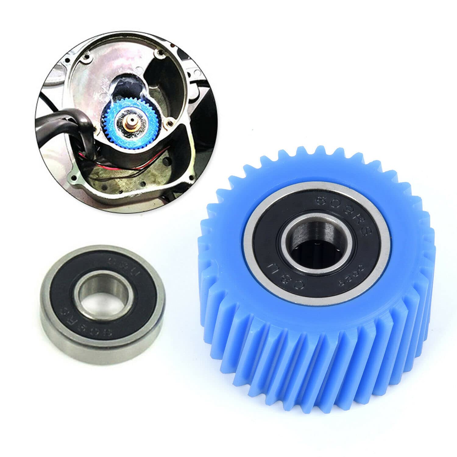 Enerpower Ruota dentata di ricambio in plastica blu o bianco per motore TSDZ2 36 V e 48 V