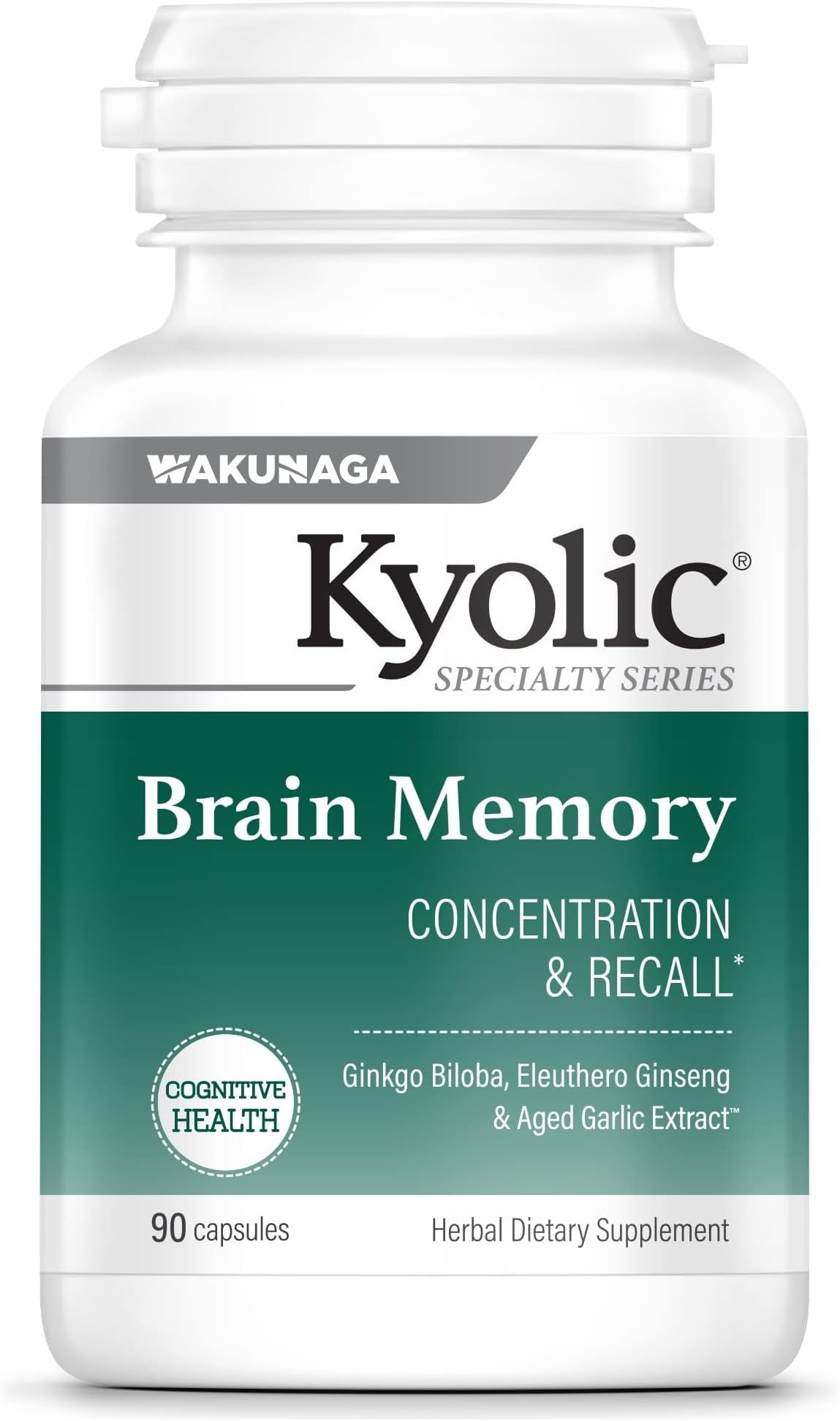 Specialty Series Brain Memory, for Concentration & Recall*, 90 Capsules