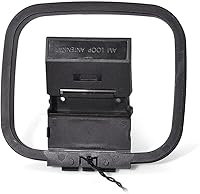 Vista 3 de Eightwood Antena AM Loop Mini conector de 3 pines compatible con Sony HiFi Series Sharp AV Receptor Radio Sistema Estéreo