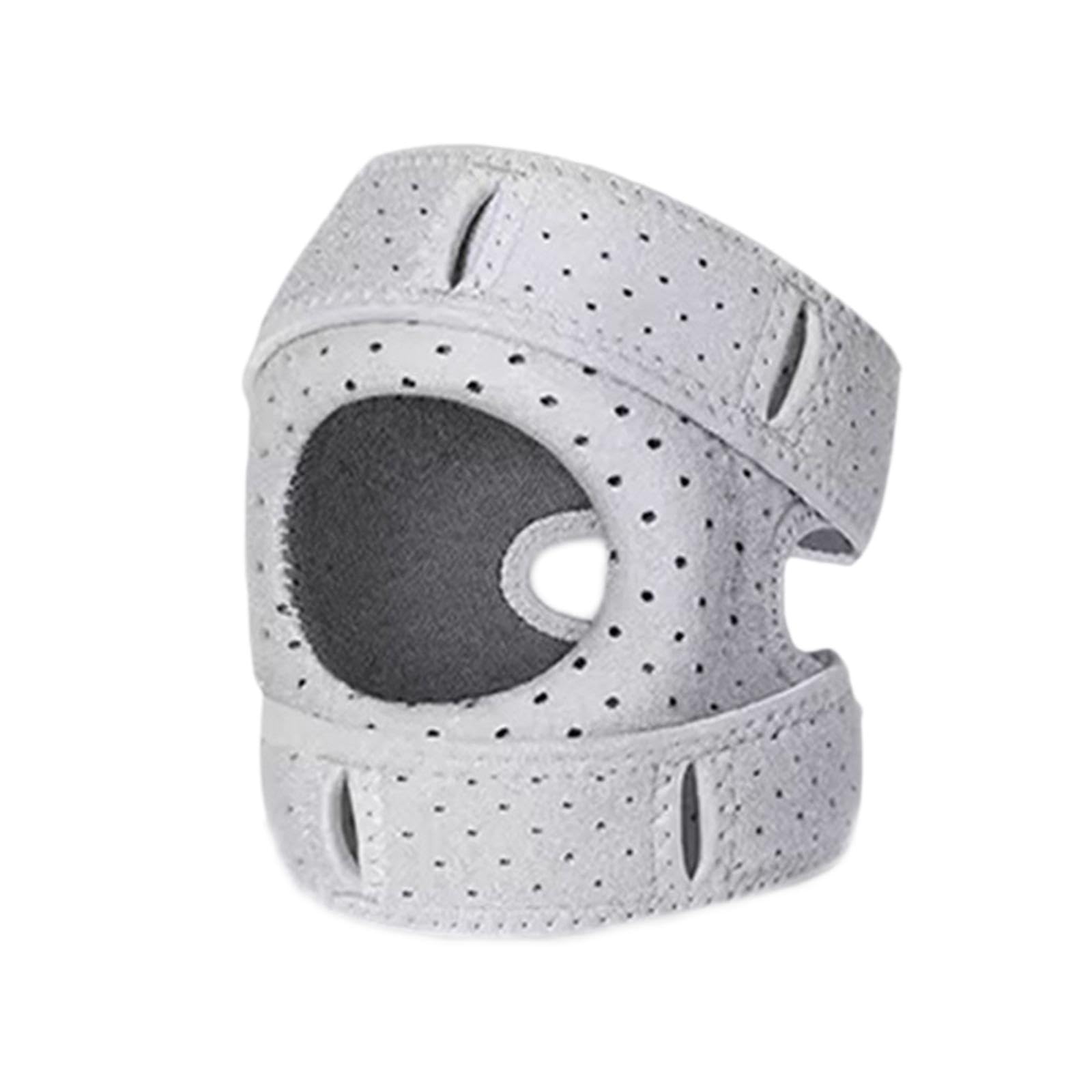 kowaku Knee Pad Support Sleeve Breathable Comfortable Portable Knee Brace Protection for Running Weight Lifting Riding Sports Hiking, Grey