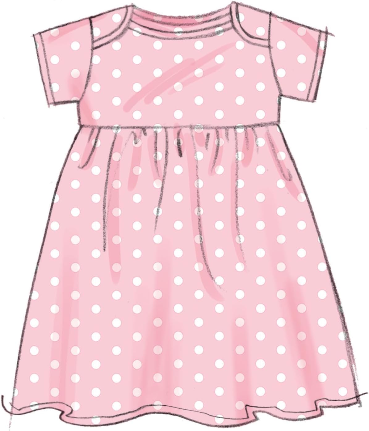 Butterick B6970A Infants' Jacket, Tops, Dress, Rompers, Diaper Cover and Hat Sewing Pattern Kit, Design Code B6970, Sizes XXS-XS-S-M-L