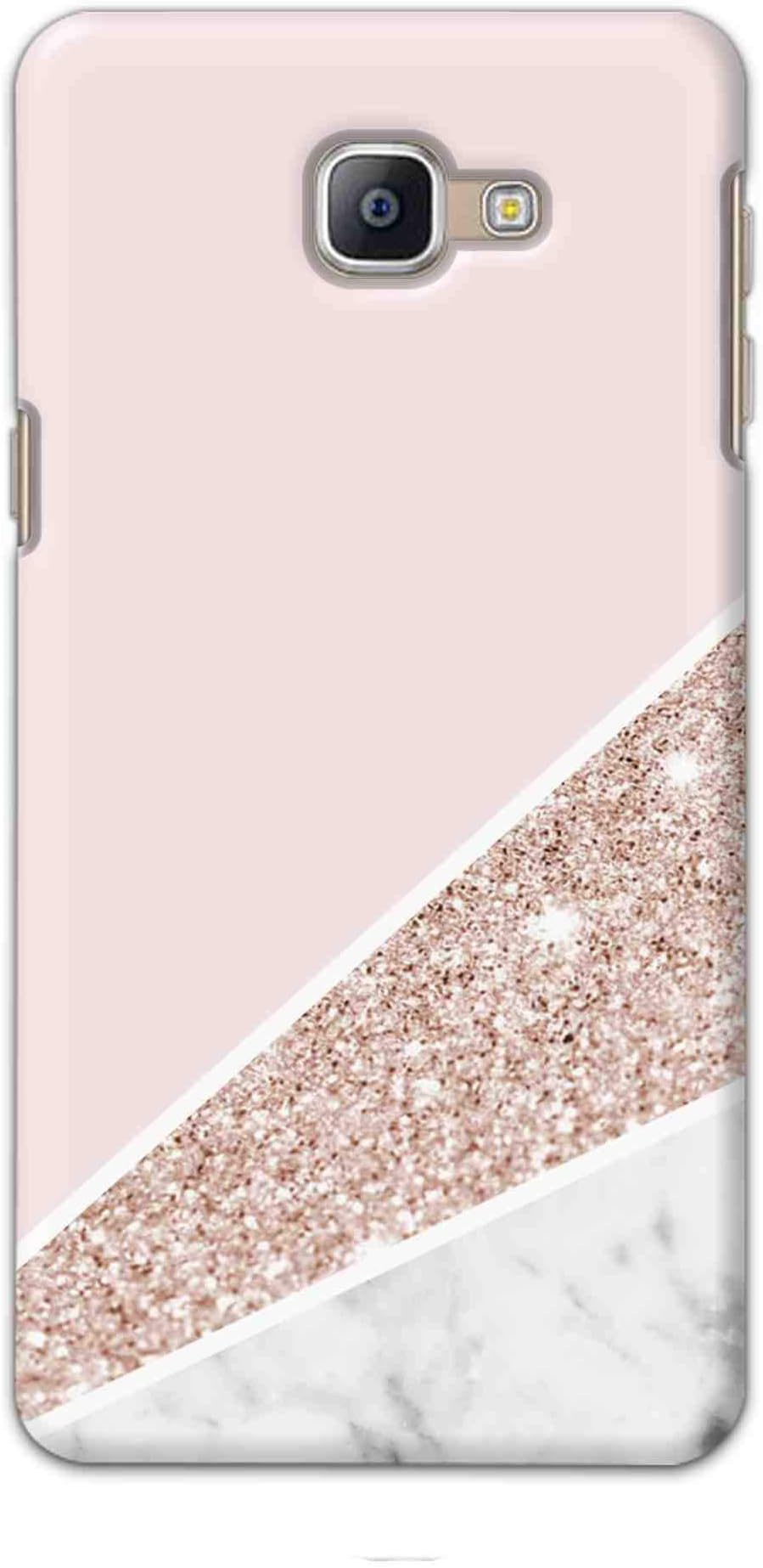 Oye Stuff Pink Color Marble Designer Slim Hard Plastic Back Cover Case for Samsung A9 Pro 2016