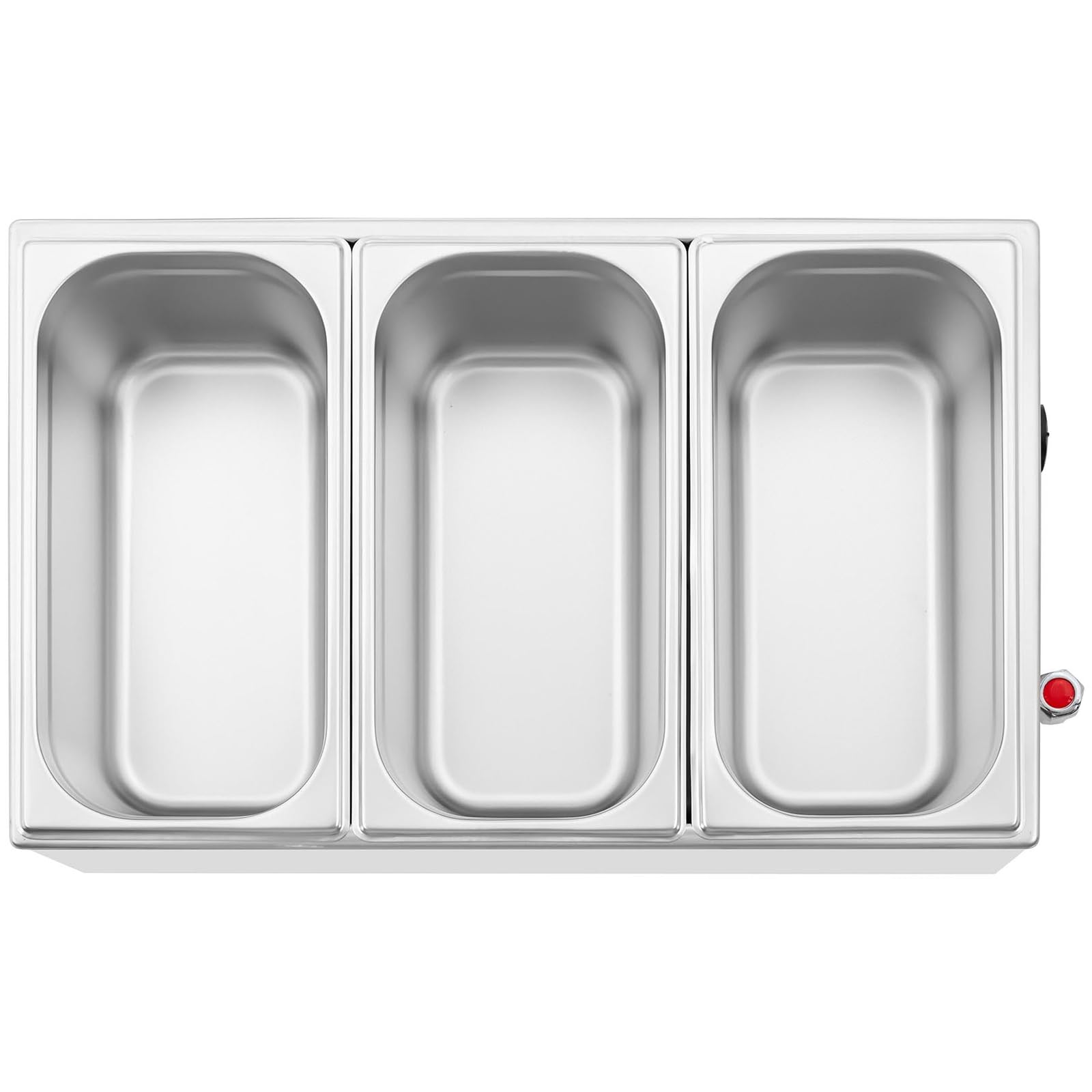Royal Catering RCBM_GN1/3 Bain Marie 600 W 3 GN 1/3 Robinet de vidange Bain-marie Chauffe-repas