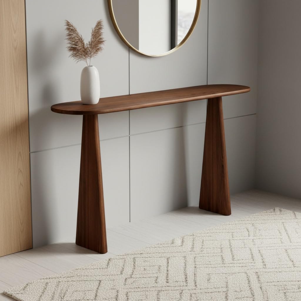 Console Table Wooden – Entryway Table, Hallway Table, Sofa Side Table for Living Room Décor & Home Storage-picture-21