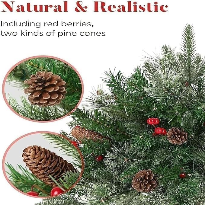 Adornos Navideños For Macetas, Rellenos For De Exterior | Relleno For Urna Árbol con Trípode, Pinos - Más Información(C,4pc)