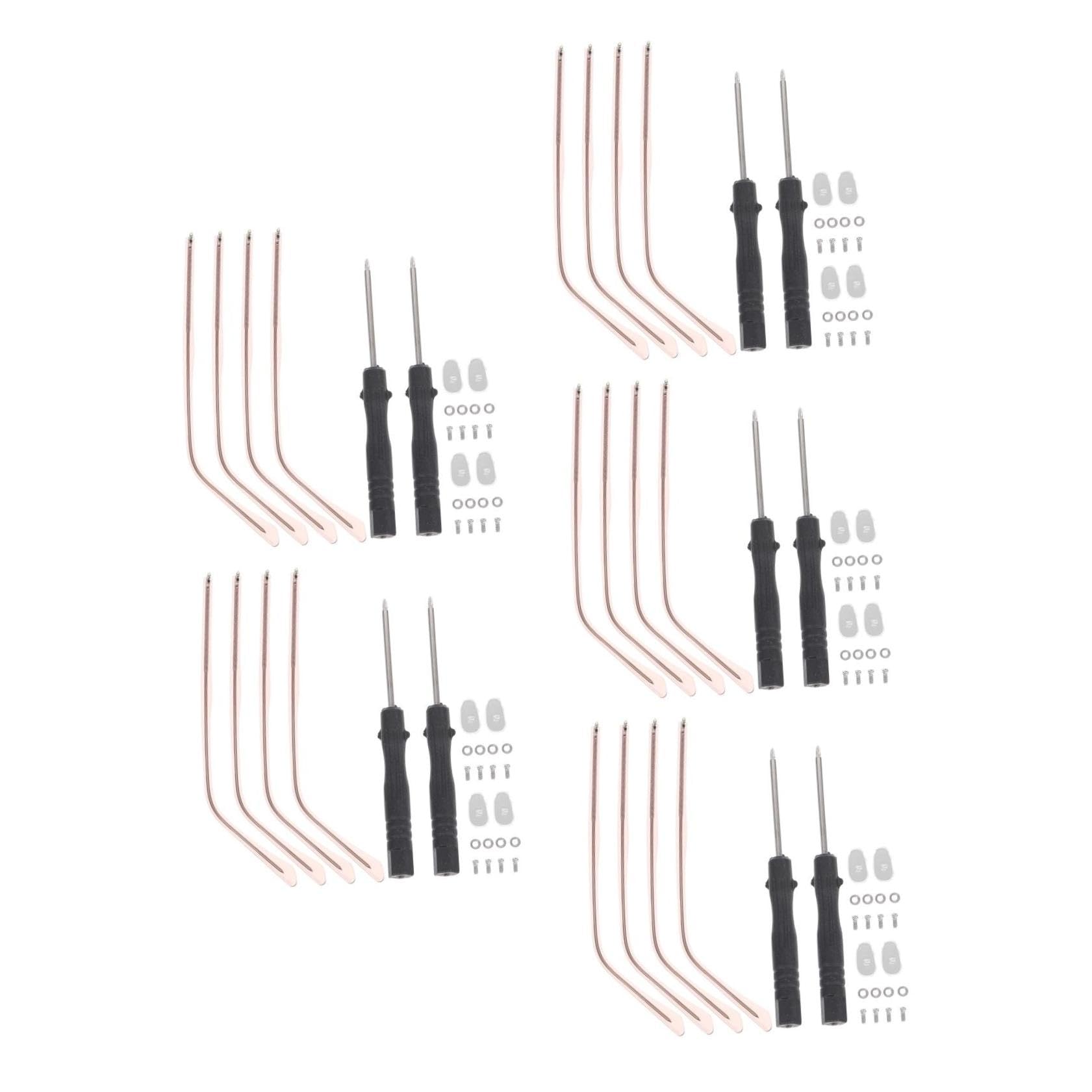 Healeved 10ensembles Branches Métalliques pour Lunettes Accessoires Universels Anti-allergie pour Lunettes Soleil