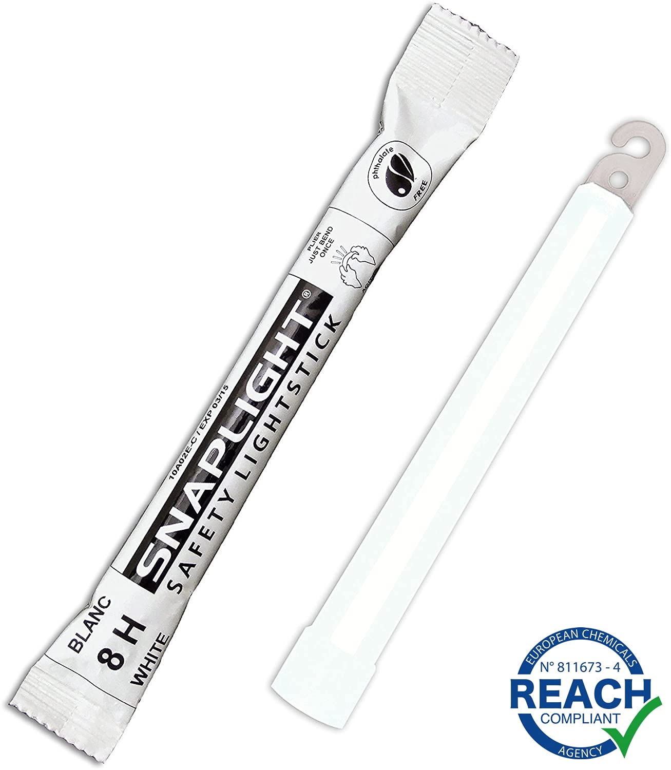 Cyalume Bastone Luminoso SnapLight Glow Stick - Confezione da 30 pezzi, 10 bianchi durata 8 ore + 10 rossi durata 12 ore + 10 verdi durata 12 ore, 15 cm