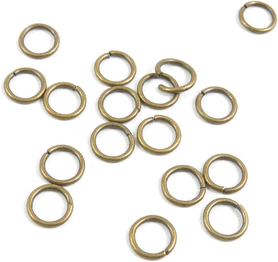 9780 PCS Beading Jewelry Making Charms Finding Jewellery Charme Antique Bronze Plated Craft Crafting X8YO3 Jump Rings 9mm