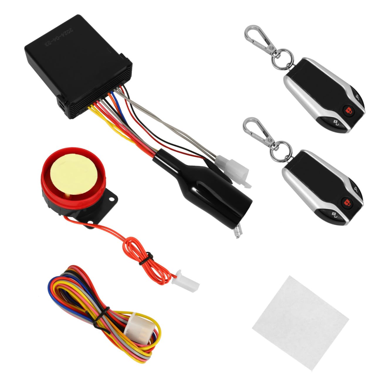 IMIKEYA Kit di Sicurezza per Moto con Allarme, Avviamento Motore e Telecomando Remoto, Accessori per Protezione Moto