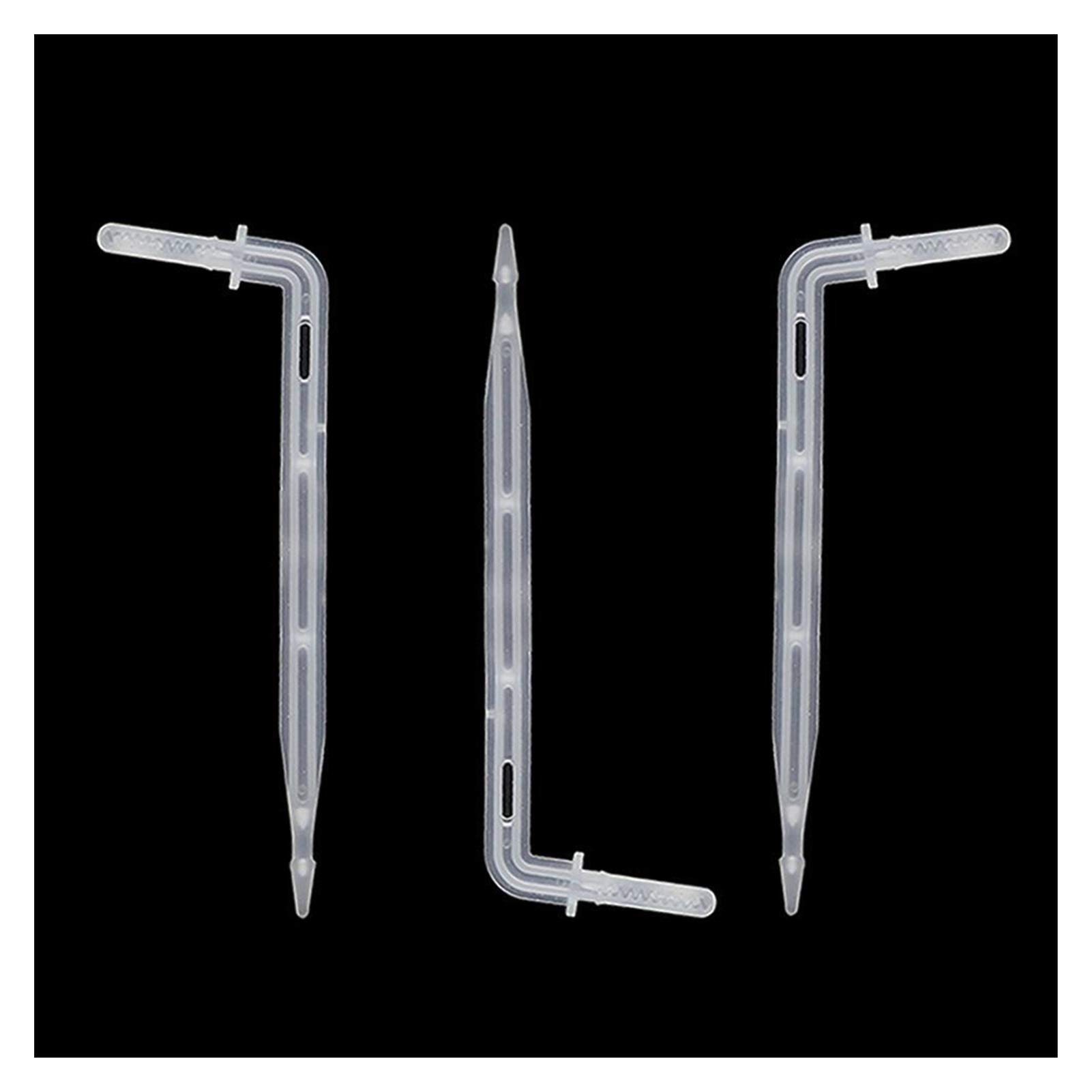 Greenhouse Micro Drip Nawadnianie 4 / 7mm Wąż Zakrzywiony Strzałka Dripper Ogród Nawadnianie 4mm Elbow Elban Dripper Micro Drip Drip Drip Dripper Water Dripper 400 sztuk
