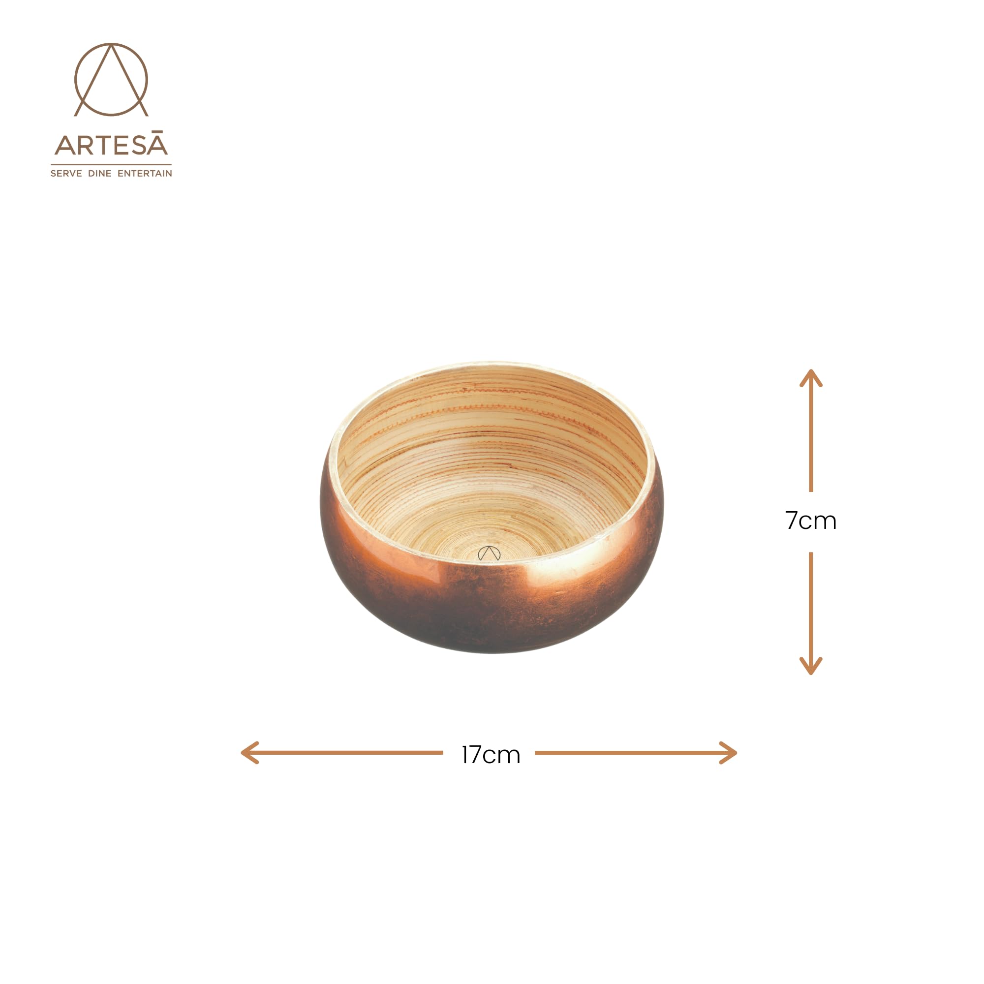 Saladier En Bois D'Acacia Cosy & Trendy - D19xH8.3 Cm, Design Naturel Et Élégant