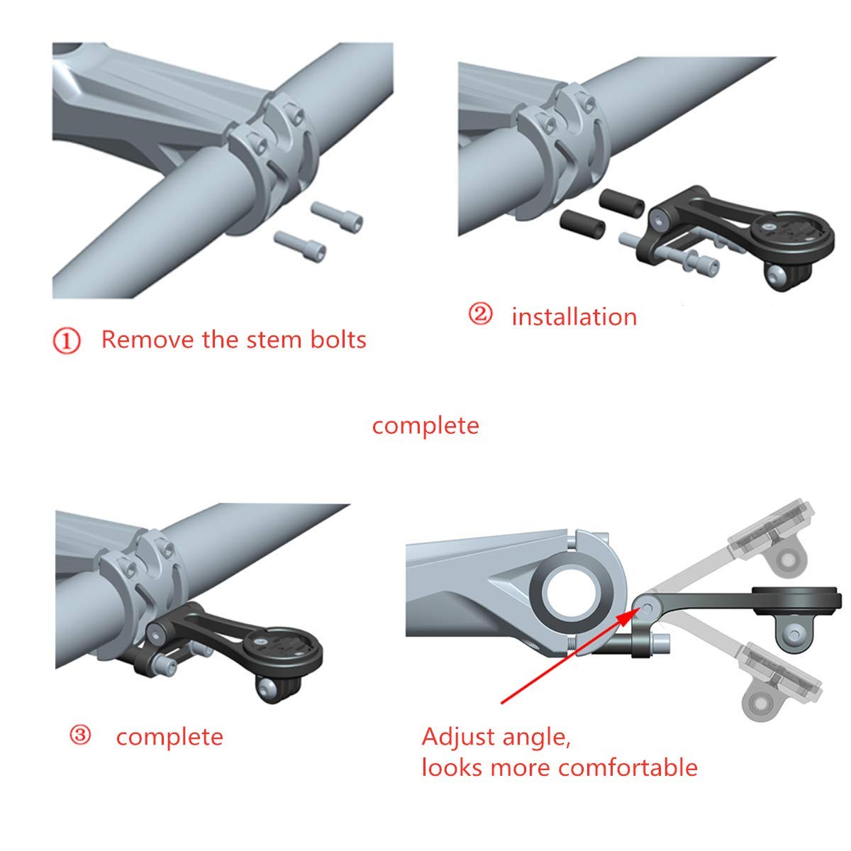 Adapter Für Garmin Edge - Leichter Alu-Adapter Für Deine Fahrrad-Fronthalterung